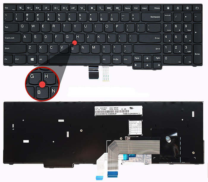 laptop Keyboard Replacement for LENOVO ThinkPad-E555-Series 