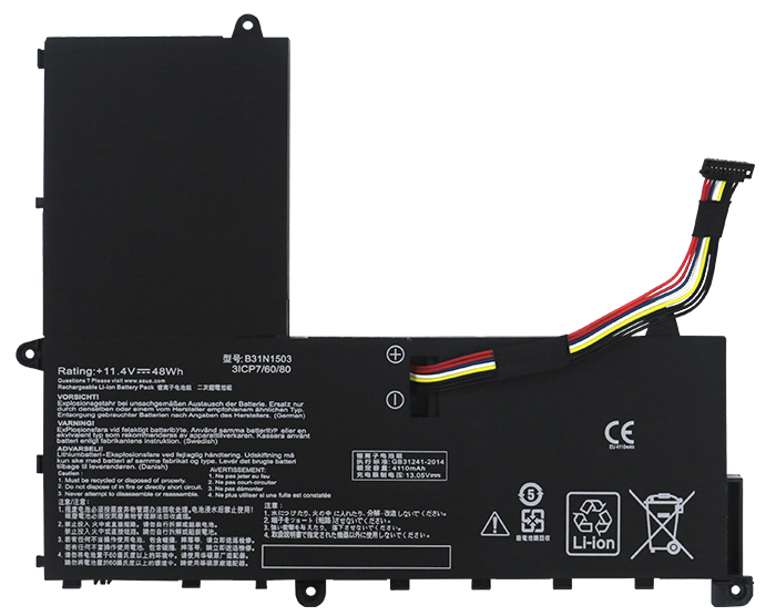 Laptop Battery Replacement for Asus B31N1503 