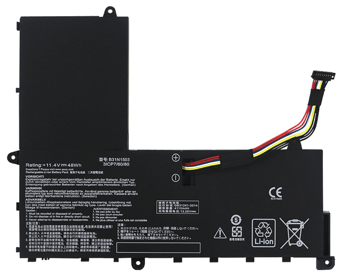 PC batteri Erstatning for asus EeeBook-R206SA 