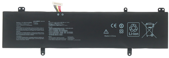 PC batteri Erstatning for ASUS B31N1707 