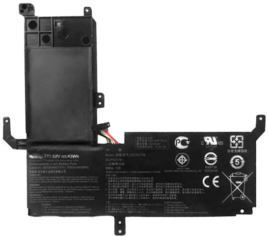 komputer riba bateri pengganti ASUS TP510 