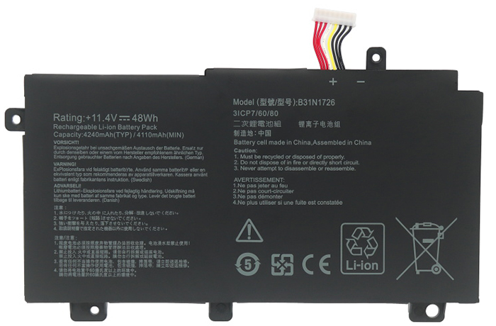 PC batteri Erstatning for asus TUF-FX504GE 