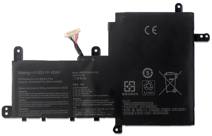 Baterai laptop penggantian untuk Asus VivoBook-S15-S530FA 