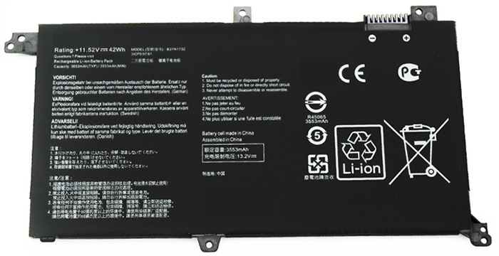 bateria do portátil substituição para Asus VivoBook-X571LH 