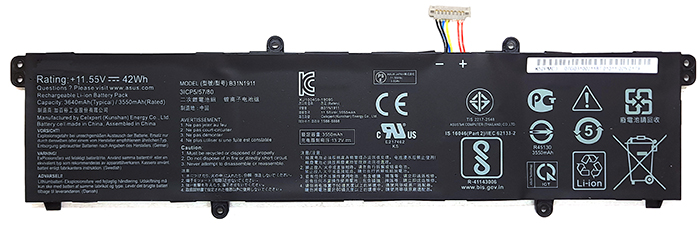 bateria do portátil substituição para ASUS VivoBook-S14-D413DA 