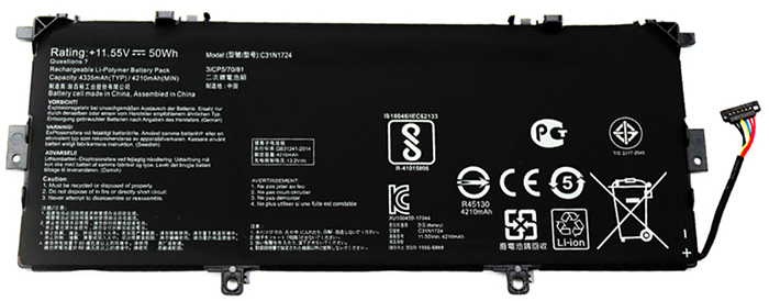 bateria do portátil substituição para asus ZenBook-13-UX331FAL 
