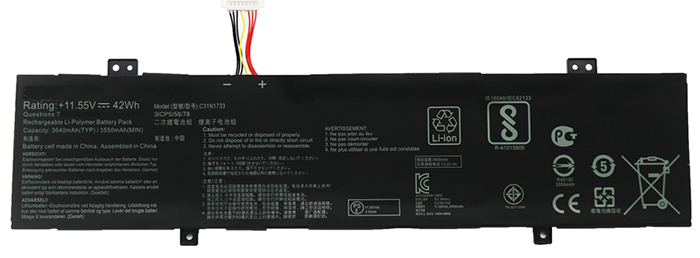 Laptop Akkumulátor csere számára Asus VivoBook-Flip-14-TP412FA 
