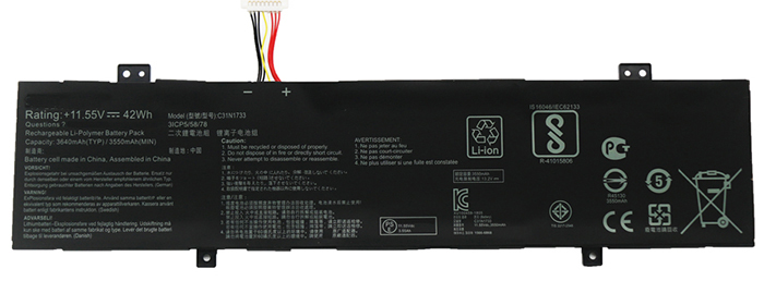 PC batteri Erstatning for Asus VivoBook-Flip-14-TP412U 