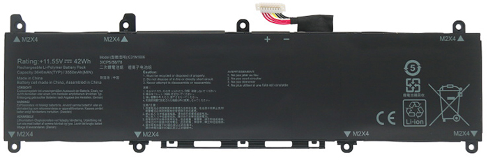 PC batteri Erstatning for ASUS VivoBook-R330UN 