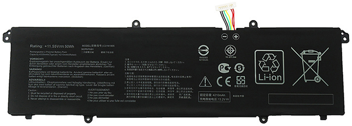 bateria do portátil substituição para ASUS S533F 