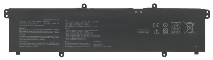 bateria do portátil substituição para ASUS ExpertBook-B1-B1500CEAE 