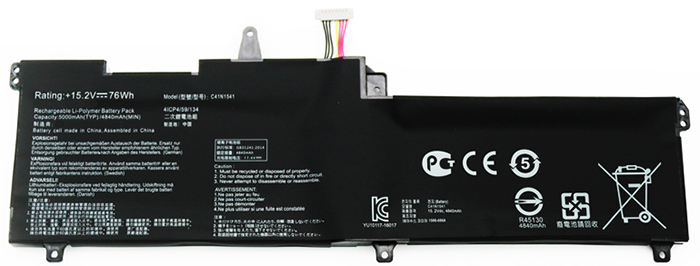 PC batteri Erstatning for ASUS C41N1541 