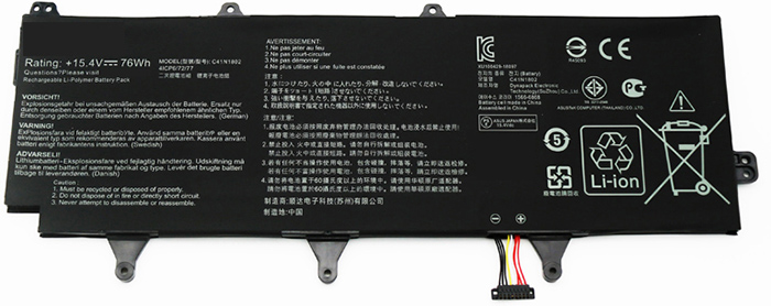 แบตเตอรี่แล็ปท็อป เปลี่ยน asus ROG-ZEPHYRUS-S-GX701GW-Series 