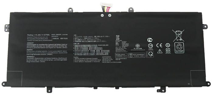 PC batteri Erstatning for asus ZenBook-S-UX393EA-Series 