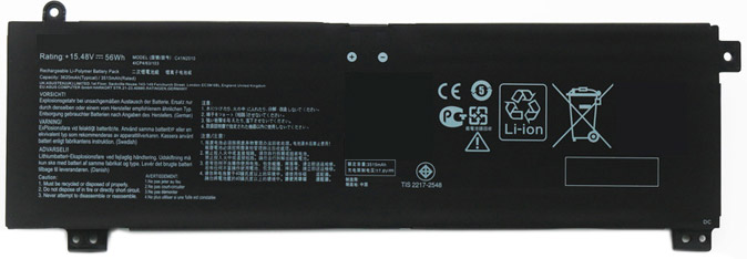 Baterai laptop penggantian untuk ASUS C41N2010 