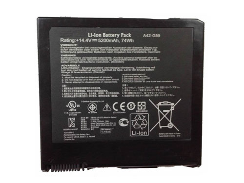 bateria do portátil substituição para Asus G55V-Series 