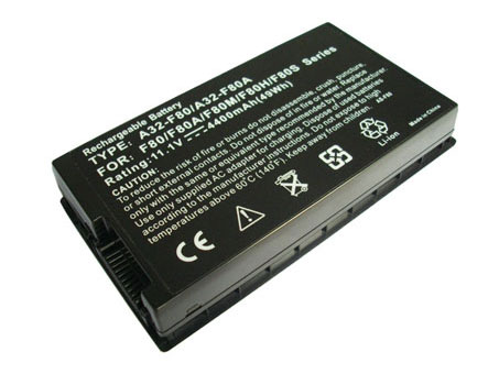 PC batteri Erstatning for Asus F80 