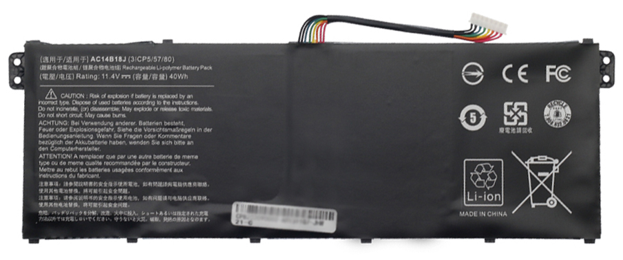 Laptop Battery Replacement for ACER AC14B18J 