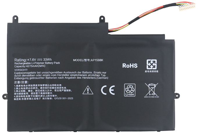 Baterai laptop penggantian untuk Acer AP15B8K Baterai laptop penggantian untuk Acer AP15B8K