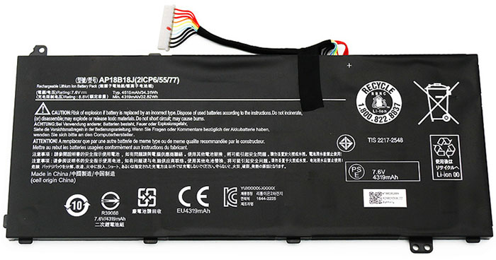 komputer riba bateri pengganti acer AP18B18J 