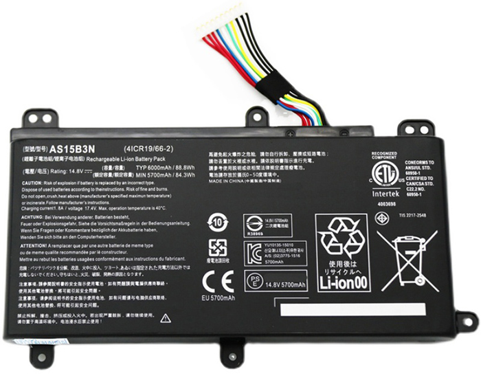 Laptop Battery Replacement for Acer Predator-15-G9-591 