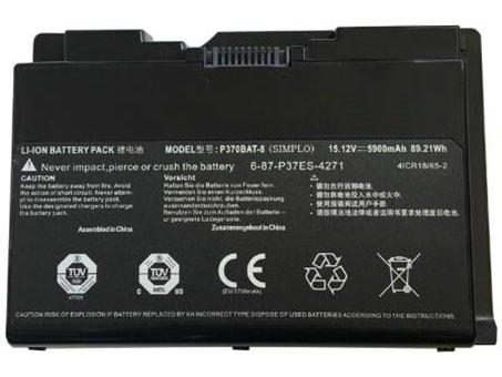 Laptop Akkumulátor csere számára SCHENKER XMG-W505 