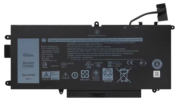 Laptop Battery Replacement for Dell K5XWW 