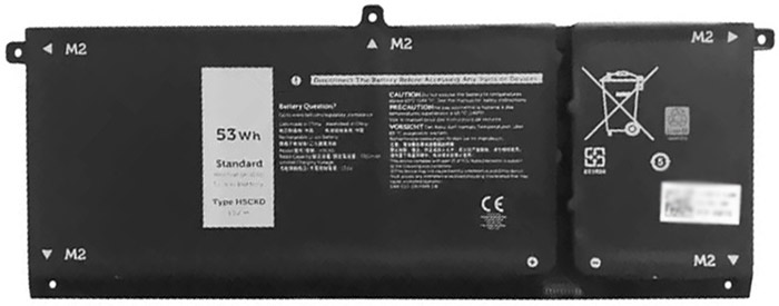 Laptop Battery Replacement for Dell Inspiron-7300-2-in-1-Silver 