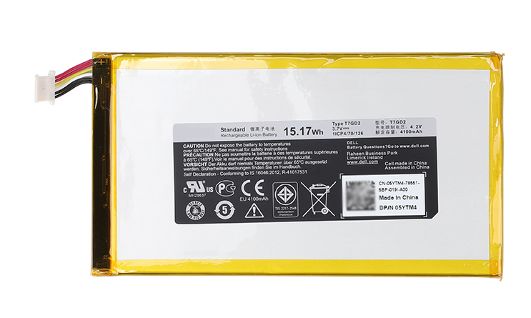 Baterai laptop penggantian untuk Dell Venue-7-3730-Tablet Baterai laptop penggantian untuk Dell Venue-7-3730-Tablet