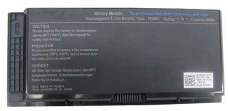 komputer riba bateri pengganti dell Precision M4800 series 