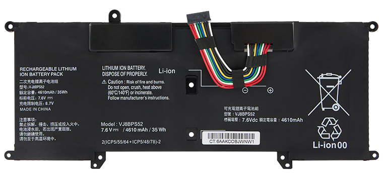 PC batteri Erstatning for fujitsu VAIO-S11-VJS112C1411T 