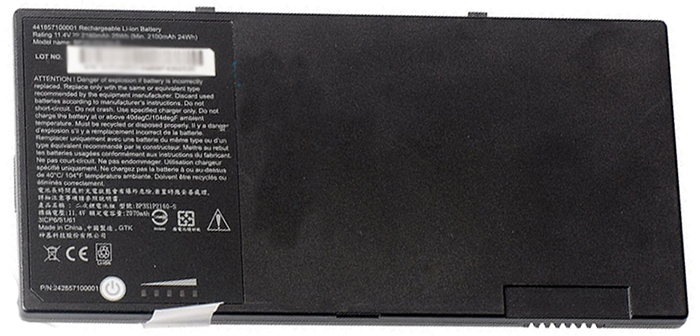 Baterie Notebooku Náhrada za GETAC BP3S1P2160 