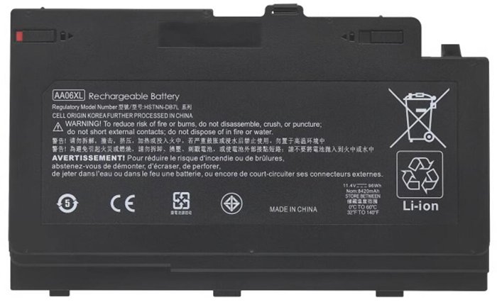 PC batteri Erstatning for hp ZBOOK-17-G4-2DX03US 