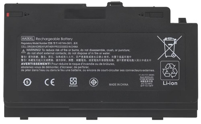 PC batteri Erstatning for hp ZBOOK-17-G4-2NZ54EC 