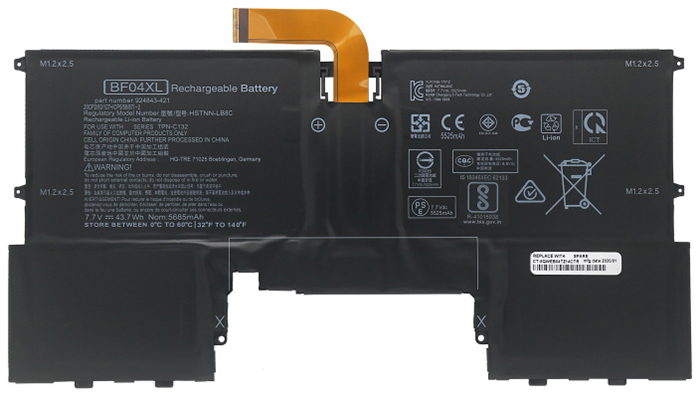 Baterai laptop penggantian untuk hp Spectre-13-AF501TU 
