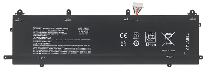 Baterie Notebooku Náhrada za hp BN06072XL 