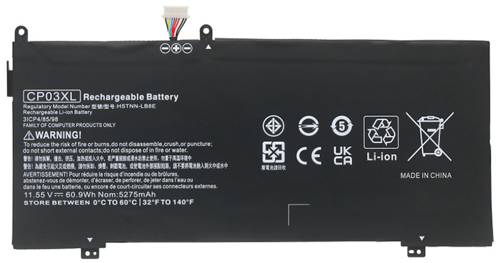 PC batteri Erstatning for HP  Spectre-X360-13-AE079TU 