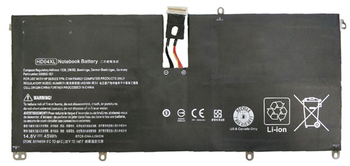 Baterie Notebooku Náhrada za HP Ultrabook-13-2122tu 