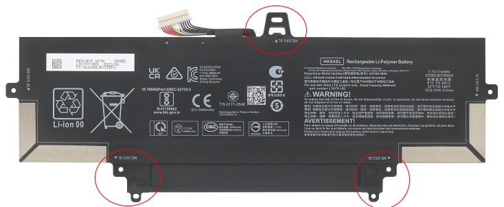 Laptop Battery Replacement for HP HK04XL 