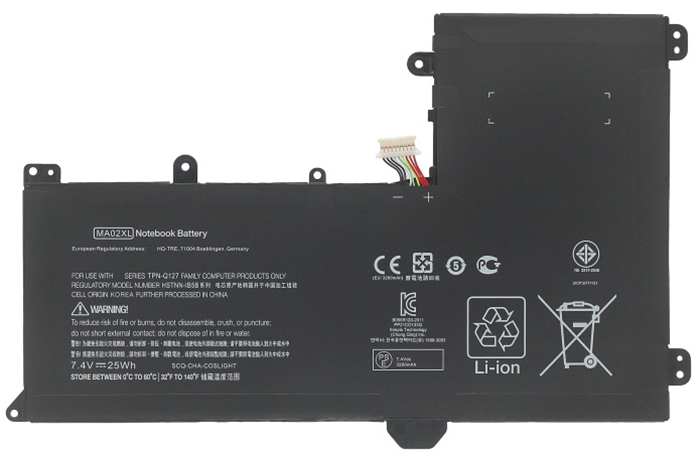 PC batteri Erstatning for HP SlateBook-10-h010sn-x2 