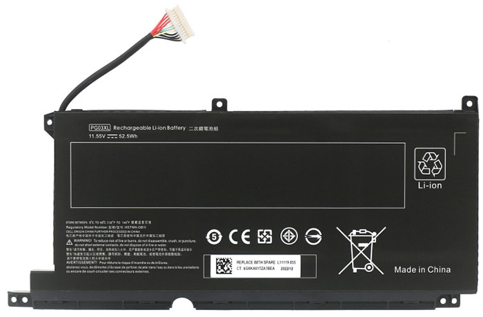 Baterai laptop penggantian untuk hp Pavilion-Gaming-15-dk0221TX 