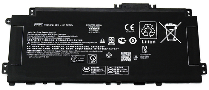 Baterai laptop penggantian untuk HP  L83393-006 