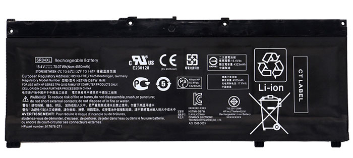 Baterie Notebooku Náhrada za HP OMEN-15-CE021NU 
