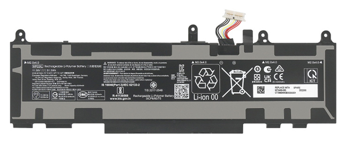 PC batteri Erstatning for HP EliteBook-860-G10 