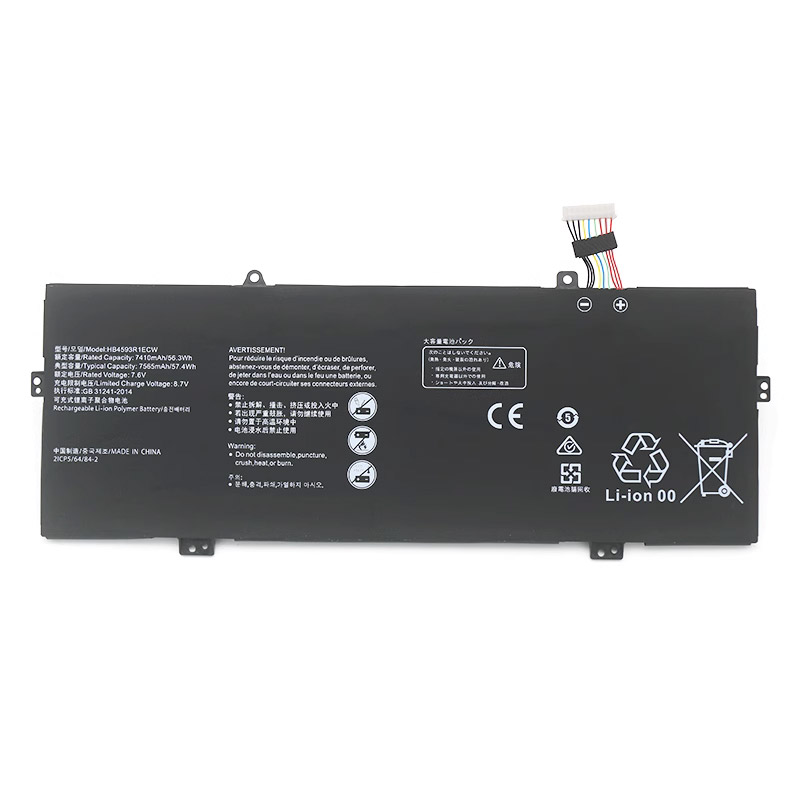 PC batteri Erstatning for HUAWEI HB4593R1ECW-22 