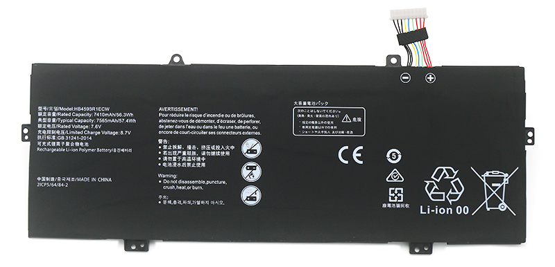 PC batteri Erstatning for HUAWEI HB4593R1ECW 