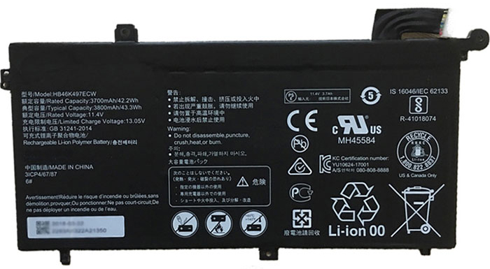 Laptop baterya kapalit para sa HUAWEI MRC-W60 
