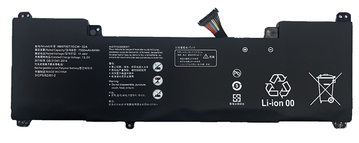 Baterie Notebooku Náhrada za HUAWEI HB9790T7ECW-32B Baterie Notebooku Náhrada za HUAWEI HB9790T7ECW-32B