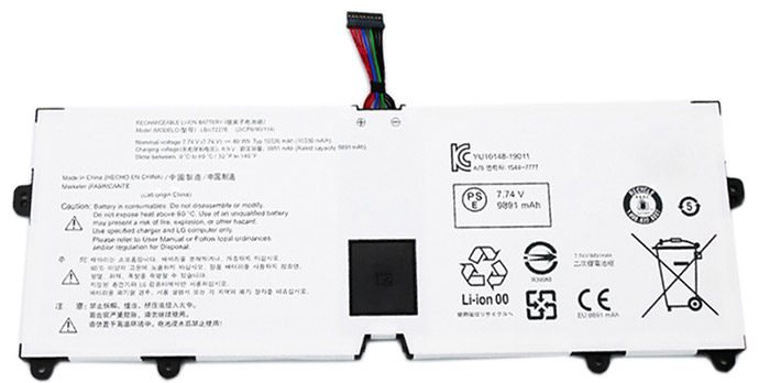 bateria do portátil substituição para LG gram-17-2021-17Z90P 