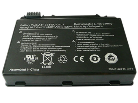 bateria do portátil substituição para UNIWILL A41-3S4400-C1H1 